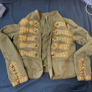 Free people olive band jacket